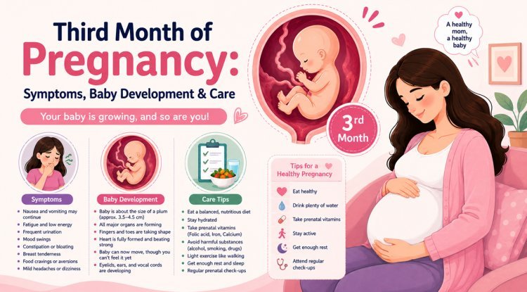 What Changes Happen in the Third Month of Pregnancy? Symptoms, Baby’s Development & Care