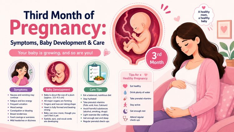 What Changes Happen in the Third Month of Pregnancy? Symptoms, Baby’s Development & Care